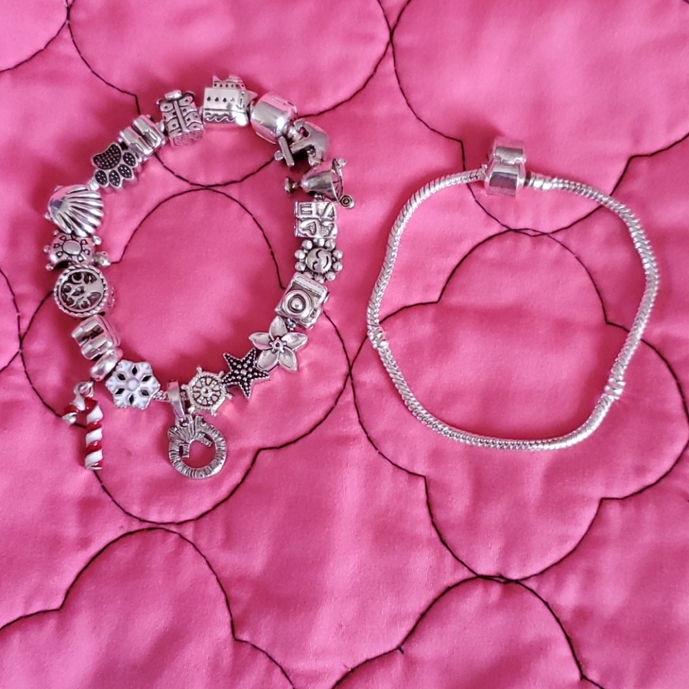 Two charm bracelets